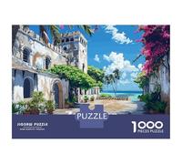 1000 Pieces Jigsaw Puzzles for Adults Zanzibar Street Scene Jigsaw for Adults Brain Teaser Game Presents for Women Birthday And Unique Gifts 70x50cm/1000pcs