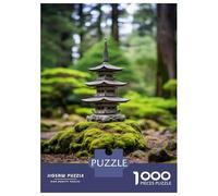 1000 Pieces Jigsaw Puzzles for Adults Zen Japanese Temple Pagoda Adult Jigsaw Brain Teaser Game Birthday Present Birthday And Unique Gifts 70x50cm/1000pcs