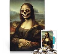 1000 Pieces Jigsaw Puzzles for Adults Zombie Mona Lisa Schwierig und herausfordernd Die Liebe zwischen Paaren stärken38x26cm