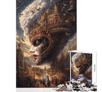 1000 Pieces Jigsaw Puzzles for Teenagers A Masquerade Beyond Reality Family Game Enhance Memory Home Decoration Toys Enhance Love between Couples (38X52CM)