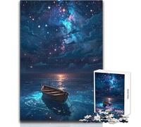 1000 Pieces Jigsaw Puzzles for Teenagers A Silent Journey Under The Starry Night Beautiful Design Game Improve Memory Gift For Birthdays Size 38x52cm