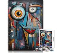 1000 Pieces Jigsaw Puzzles for Teenagers Abstract Colorful Artwork Beautiful Design Game Improve Memory Gift For Birthdays Size 50x75cm