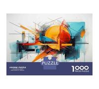 1000 Pieces Jigsaw Puzzles for Teenagers Abstract Graffiti Art Prints-1 Adult Puzzles Brain Teaser Game Difficult Hard Fun Activities at Home 38x26cm/1000pcs