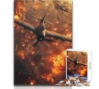 1000 Pieces Jigsaw Puzzles for Teenagers Aerial War Scene Beautiful Design Game Improve Memory Gift For Birthdays Size 38x26cm