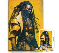 1000 Pieces Jigsaw Puzzles for Teenagers African Samurai Beautiful Design Game Improve Memory Gift For Birthdays Size 38x52cm