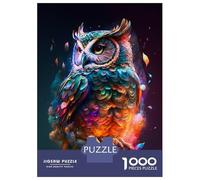 1000 Pieces Jigsaw Puzzles for Teenagers Amazing Owl Adult Puzzles Brain Teaser Game Difficult Hard Fun Activities at Home 38x26cm/1000pcs