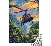 1000 Pieces Jigsaw Puzzles for Teenagers Amazon Jungle Helicopter Adventure Jigsaws for Adults Hands-on Game But Fun And Humorous Unique Birthday And Xmas Gifts 52x38cm/1000pcs