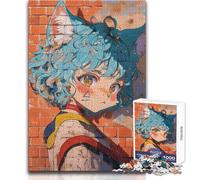 1000 Pieces Jigsaw Puzzles for Teenagers Anime Girl Graffiti Brainteaser Family Games Analysis And Logic Toy Wall Decor Size 38x26cm