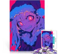 1000 Pieces Jigsaw Puzzles for teenagers Anime Girl with Red Eyes Train your brain and hands is ideal as gifts for the whole family 26x38cm