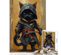 1000 Pieces Jigsaw Puzzles for Teenagers Assassins Chibi Cat Home Decoration Toys Great Gift Hands-on Game Wishlist with Santa Claus Size 38x52cm