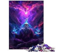 1000 Pieces Jigsaw Puzzles for Teenagers Aura Meditation Fun Activities at Home Improve Memory Impossible Game for Age 14+ Game (50x75cm)