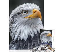 1000 Pieces Jigsaw Puzzles for Teenagers Bald Eagle Portrait Animal Jigsaw Puzzle 1000 Hands-on Game Birthday Gifts Family Activities (50x75cm)