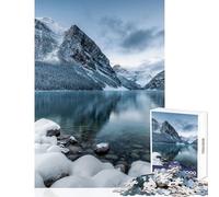 1000 Pieces Jigsaw Puzzles for Teenagers Banff National Park Canada Home Decoration Toys Great Gift Hands-on Game Wishlist with Santa Claus Size 38x52cm