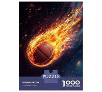 1000 Pieces Jigsaw Puzzles for Teenagers Basketball On Fire Jigsaws for Adults Family Game But Fun And Humorous Christmas Birthday Gifts 52x38cm/1000pcs