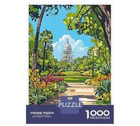 1000 Pieces Jigsaw Puzzles for Teenagers Baton Rouge Capitol View Teenager Puzzles Brain Teaser Game A Work of Art Fun at Home Activities, 70x50cm/1000pcs