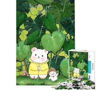1000 Pieces Jigsaw Puzzles for Teenagers Bear Duck Rainy Forest Jigsaw for Adults Family Games Perfect Decoration Fun Activities at Home (Size 38x52cm)