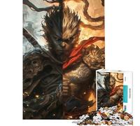 1000 Pieces Jigsaw Puzzles for Teenagers Black Myth Wukong Fun Activities at Home Learning Educational Family Game for And 14 Years And over (38X26cm)