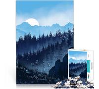 1000 Pieces Jigsaw Puzzles for teenagers Blue Forrest Schwierig und herausfordernd Wunschliste mit dem Weihnachtsmann75x50cm