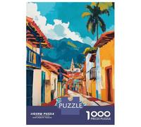 1000 Pieces Jigsaw Puzzles for Teenagers Bogota Street Scene Jigsaw Puzzle Relaxing Games Analysis And Logic Challenging Game Gifts 52x38cm/1000pcs