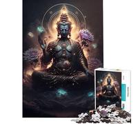 1000 Pieces Jigsaw Puzzles for Teenagers Buddha V Fun Activities at Home Tough Challenge Practical Game Suitable for People Aged 14 And Above (38x26cm)