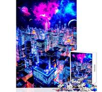 1000 Pieces Jigsaw Puzzles for Teenagers Buildings And Colors Fun Games Stress Reliever Educational Toy Enhance Love between Couples (38x26cm)