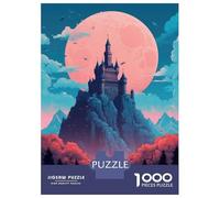 1000 Pieces Jigsaw Puzzles for Teenagers Castle Neuschwanstein Teenager Puzzles Brain Teaser Game A Work of Art Fun at Home Activities, 52x38cm/1000pcs
