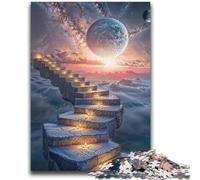 1000 Pieces Jigsaw Puzzles for Teenagers Celestial Stairway But Fun And Humorous Brain Teaser Game Gift For Birthdays 38x52cm