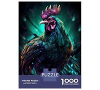 1000 Pieces Jigsaw Puzzles for Teenagers Chicken Adorable Adult Puzzles Brain Teaser Game Difficult Hard Fun Activities at Home 38x26cm/1000pcs