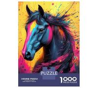 1000 Pieces Jigsaw Puzzles for Teenagers Colorful Wild Horse Jigsaw Puzzle Relaxing Games Analysis And Logic Challenging Game Gifts 52x38cm/1000pcs