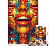 1000 Pieces Jigsaw Puzzles for Teenagers Cosmic Reflections Brain Teaser Game Staycation Kill Time Educational Toy Enhance Love between Couples (26X38cm)