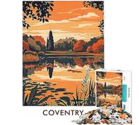 1000 Pieces Jigsaw Puzzles for Teenagers Coventry Sunset Landscape Puzzle for Adults Toy Wall Decor Home Decoration Christmas Birthday Gifts (size 38x52cm)