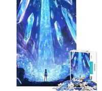 1000 Pieces Jigsaw Puzzles for Teenagers Crystalline Waterfall Nature Fun Activities at Home Enhance Memory Toy Wall Decor for And from 14 Years And over (50x75cm)