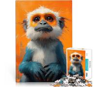 1000 Pieces Jigsaw Puzzles for teenagers Curious Monkey Portrait Lernspiele mit vollständig ineinander greifenden, zufällig geformten Teilen75x50cm