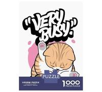 1000 Pieces Jigsaw Puzzles for Teenagers Cute Cat Meme Funny Jigsaw Puzzle Relaxing Games Analysis And Logic Challenging Game Gifts 52x38cm/1000pcs