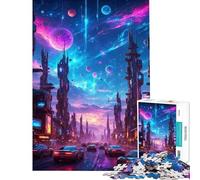 1000 Pieces Jigsaw Puzzles for Teenagers Cyberpunk Pillars of Titan Educational Challenge Staycation Kill Time Relax Games for 14+ Puzzle Game Offered (38X26cm)