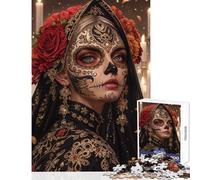 1000 Pieces Jigsaw Puzzles for Teenagers Day of The Dead Bride Brain Teaser Game Tough Challenge Anti-Stress Toys for Birthday, Chrismas (38X26CM)