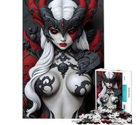1000 Pieces Jigsaw Puzzles for Teenagers Demon Warrior Queen Educational Challenge Staycation Kill Time Relax Games for 14+ Puzzle Game Offered (38X26CM)