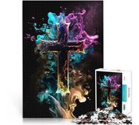 1000 Pieces Jigsaw Puzzles for teenagers Divine Cross Art Denksportaufgabe für Wunschliste mit dem Weihnachtsmann75x50cm