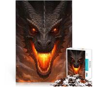 1000 Pieces Jigsaw Puzzles for teenagers Dragon Fire Breath Quizspiel eignet sich ideal als Geschenk für die ganze Familie75x50cm
