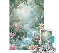 1000 Pieces Jigsaw Puzzles for Teenagers Dreamy Forest Oasis Educational Challenge Staycation Kill Time Relax Games for 14+ Puzzle Game Offered (50X75CM)