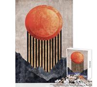 1000 Pieces Jigsaw Puzzles for Teenagers Dusk Horizon Line Fun Games Stress Reliever Educational Toy Enhance Love between Couples (38x52cm)