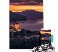 1000 Pieces Jigsaw Puzzles for Teenagers Eilean Donan Castle Fun Activities at Home Learning Educational Family Game for And 14 Years And over (50X75CM)