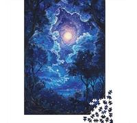 1000 Pieces Jigsaw Puzzles for Teenagers Enchanted Forest Night Sky Jigsaw Puzzle Relaxing Games Analysis And Logic Challenging Game Gifts 52x38cm/1000pcs
