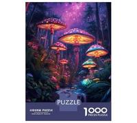 1000 Pieces Jigsaw Puzzles for Teenagers Enchanted Mushroom Forest Puzzle for Adults Relax Games Hand Speed Race Christmas Birthday Gifts 70x50cm/1000pcs