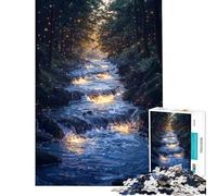 1000 Pieces Jigsaw Puzzles for Teenagers Enchanted River Jigsaw Puzzle Fun Games Home Decoration Fun at Home Activities, (Size 50x75cm)
