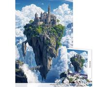 1000 Pieces Jigsaw Puzzles for Teenagers Floating Castle in The Clouds Educational Toy Funny Gift Family Games Fun at Home Activities, Size 38x26cm