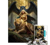 1000 Pieces Jigsaw Puzzles for Teenagers Freyja Goddess Educational Challenge Staycation Kill Time Relax Games for 14+ Puzzle Game Offered (38X26cm)