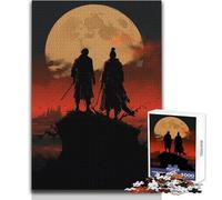 1000 Pieces Jigsaw Puzzles for Teenagers Full Moon Samurai Saga Practical Game Presents for Women Anti-Stress Toys Size 38x52cm