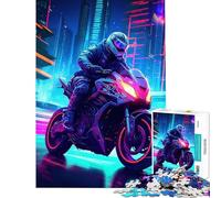 1000 Pieces Jigsaw Puzzles for Teenagers Future Bikers Educational Challenge Staycation Kill Time Relax Games for 14+ Puzzle Game Offered (38X26CM)