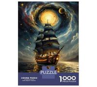 1000 Pieces Jigsaw Puzzles for Teenagers Galactic Voyage Sailing Through The Stars Teenager Puzzles Family Game Improve Memory Unique Birthday And Xmas Gifts 52x38cm/1000pcs